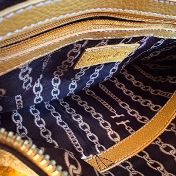 Tignanello Golden Yellow Leather Handbag - Picture 4 of 4